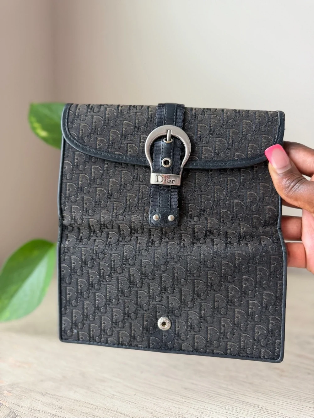 Vintage Christian Dior Street Chic Trotter Buckle Wallet
